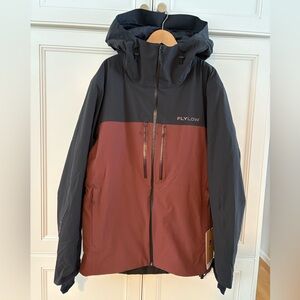 Flylow Men's Ski Jacket - Black and Brown